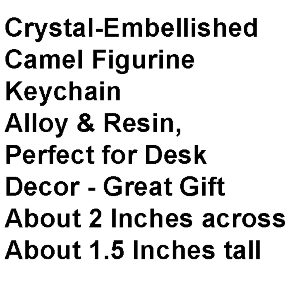 Camel Keychain - Teal Saddle with crystals Silver Color Body - Brand New W/Tags